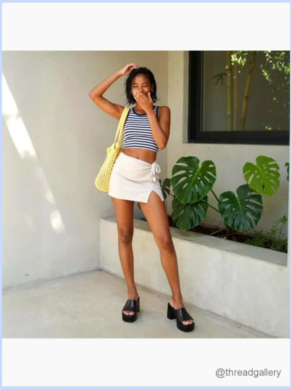 Chunky Platform Heels Square Open Toe Slip On Block Heel Sandals